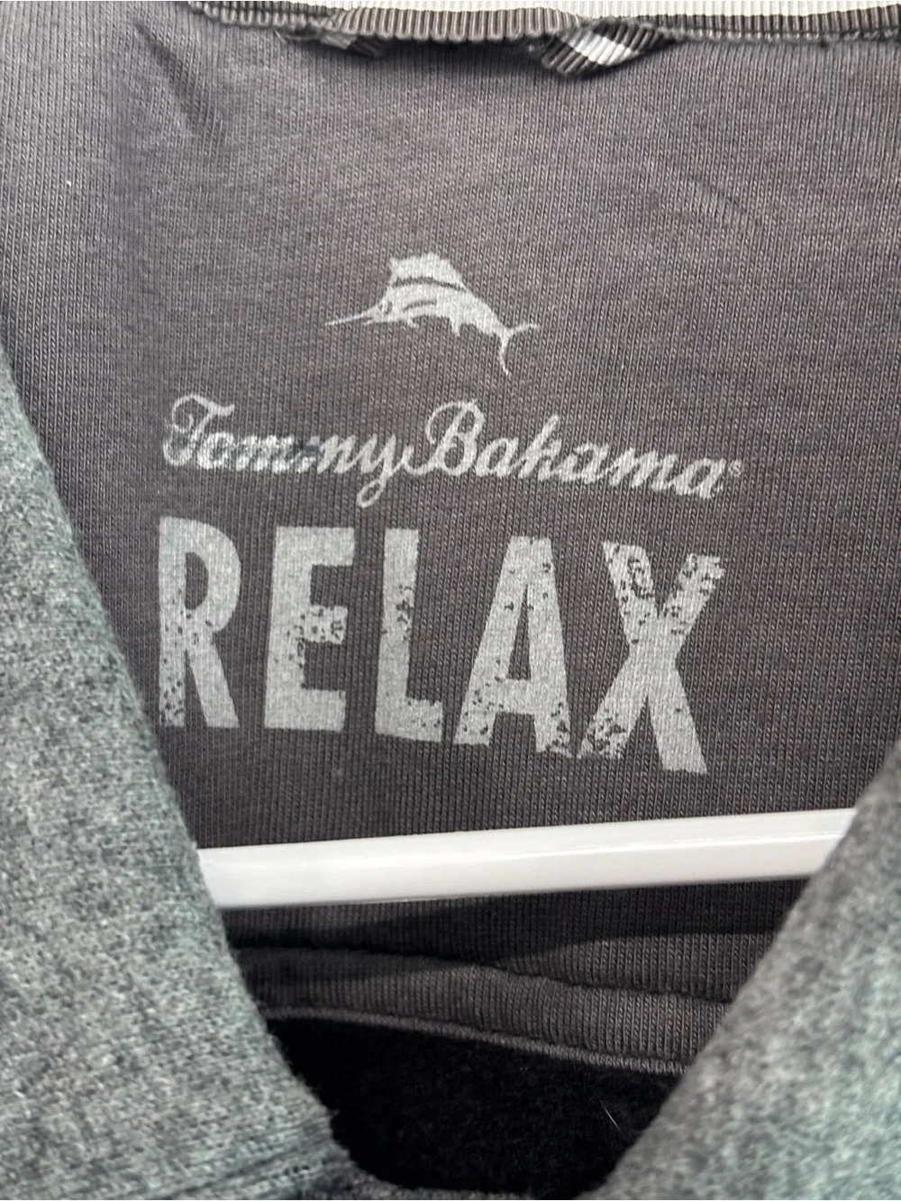 Tommy Bahama Relax Men's Gray Long Sleeve Button Down Shirt Size XXL Cotton Blnd